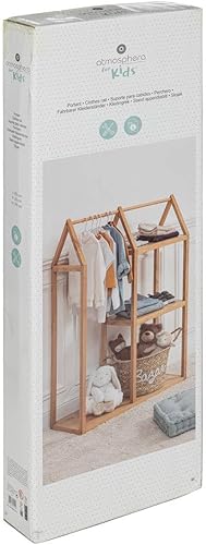 Atmosphera - Portant Robin en hévéa et métal 82x33cm - Nail Gallerys