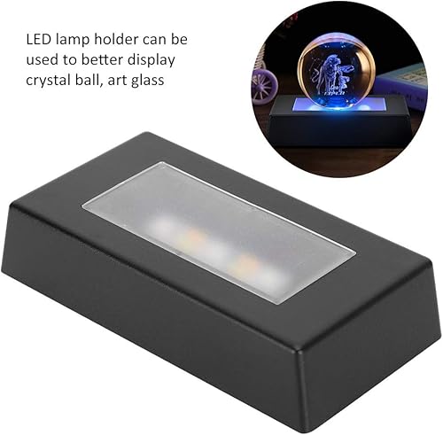 Base de lumière LED, Support de Support Lumineux de Lampe à 7 Couleurs changeantes pour Bijoux de Statues en Cristal 3D, alimenté par USB - Nail Gallerys