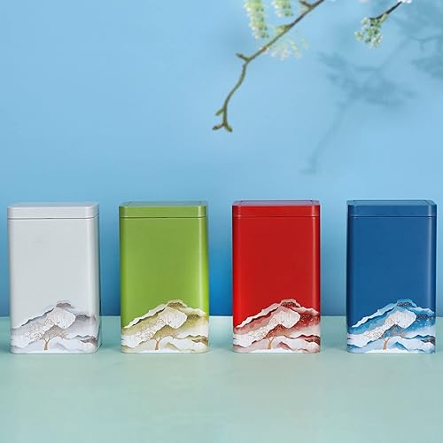 ZwaitL Boîte en fer blanc japonais pour thé vert, boîte de rangement pour café, bonbons, sucre, épices, collations, aliments - Nail Gallerys