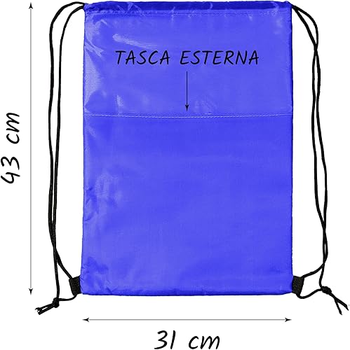 Leddy Living Sac thermique à dos cordon de serrage 31 x 43 cm isotherme avec poche | sac de réfrigérateur léger pour déjeuner voyage école sport | intérieur aluminium imperméable pliable et - Nail Gallerys