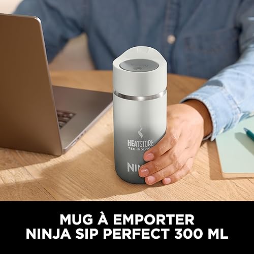 Ninja Sip Perfect Gourde isotherme 300 ml, sans bisphénol A, lavable au lave-vaisselle, bouteille isotherme, Blanc, DW1203EUUKWH - Nail Gallerys