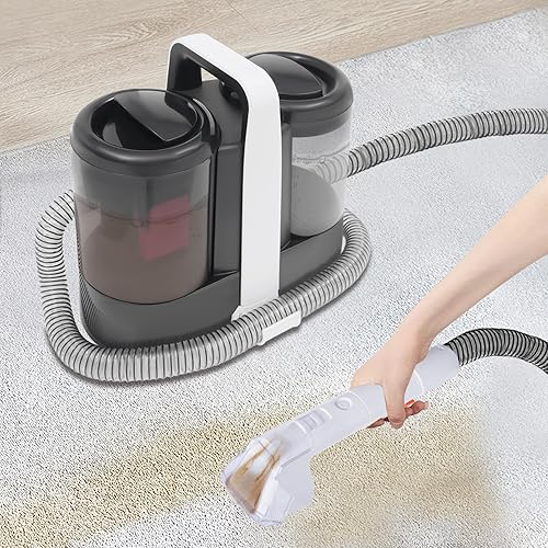 Shampouineuse Nettoyeur De Tapis Portable 600W 3 En 1 Shampouineuse Canapé Avec Brosse Et Réservoir D'eau Nettoyeur De Moquette,Pour Tapis, Canapés, Voitures - Nail Gallerys