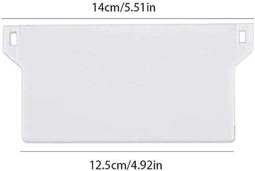 Anwangda Lot de 10 rideaux à lamelles - Plaques de lestage - 125 mm - Stores verticaux - Lattes de rechange pour rideau, porte, fenêtre, salon (blanc) - Nail Gallerys