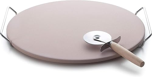 Excelsa Pierre de Cuisson 33 x 1 Cm-& &-Roulette à Pizza - Nail Gallerys