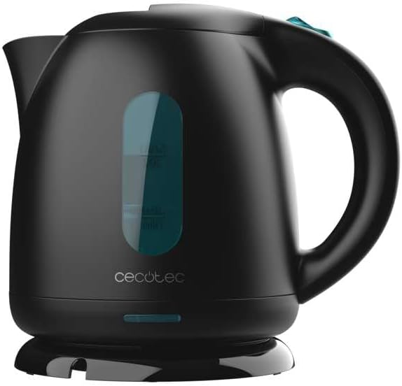 Cecotec Bouilloire Electrique Thermosense 140 Black. Bouilloire 1 L sans BPA, 2200 W pour un chauffage rapide, filtre anti-calcaire, base rotative à 360º pour tous. - Nail Gallerys