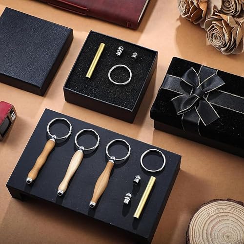 Comphic Kit complet de porte-clés 12 pièces avec mandrin pour travaux manuels et travail du bois, A - Nail Gallerys