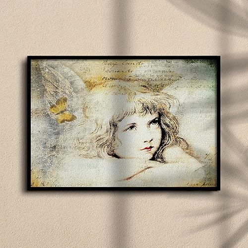 Papier de riz Ange Vintage, 29 x 40cm (1pc) - pour meubles Poster Craft Decoupage by CRAFT KREATIVELY - Nail Gallerys