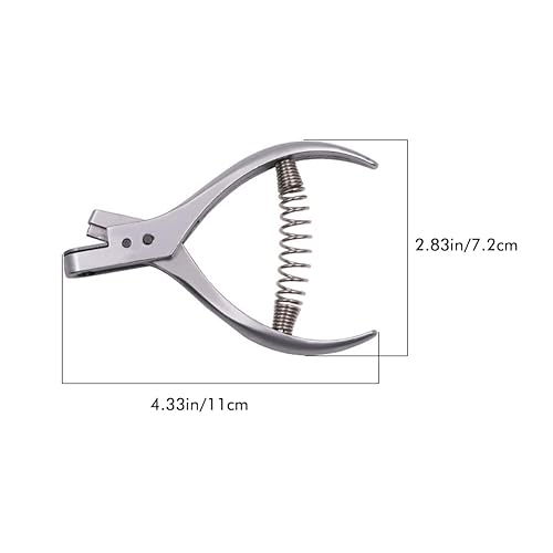 Pince perforatrice pour plaques de test - Pince perforatrice tranchante pour papier - Pince à encoche à coudre - En acier inoxydable - Pour designer et couturier, professionnel et bricoleur - Nail Gallerys