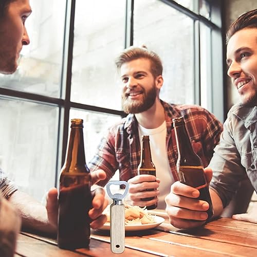 Ouvre-bouteilles, 20 Pièces Poignée en bois ouvre-bouteille de bière portable durable ouvre-bouteille en bois naturel grand cadeau pour hommes - Nail Gallerys