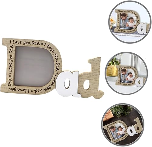 Didiseaon Cadre Photo Creux En Bois Décoration Pour Père Cadre Photo Commémoratif Pour La Fête Des Pères Anniversaire De Papa Idéal Pour La Famille Idée De Bricolage - Nail Gallerys