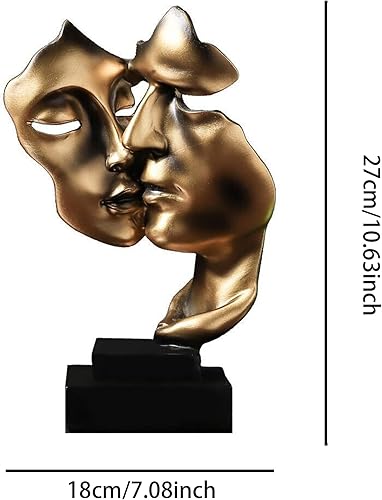 Moaobooh Sculpture décorative, décoration salon moderne, sculpture en résine, placement stable, convient pour la décoration de salon, bar, chambre, bureau - Nail Gallerys