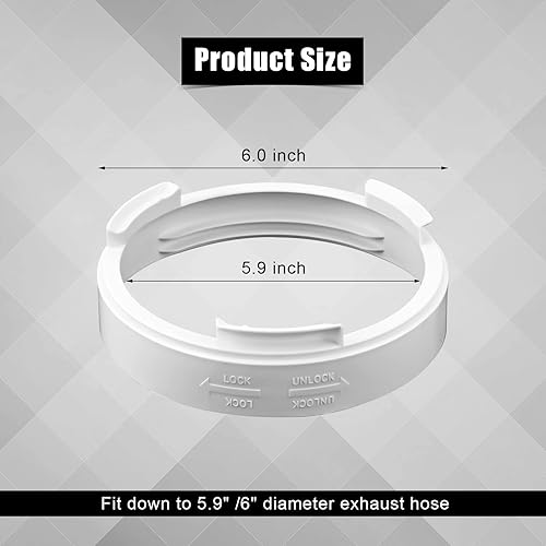 14,9cm/15,5cm Climatiseur Interface De Conduit d'Échappement, Interface de Tuyau d'Échappement Mobile Coupleur de Tuyau Connecteur de Tube d'Unité AC Pièces de Climatisation Mobiles - Nail Gallerys