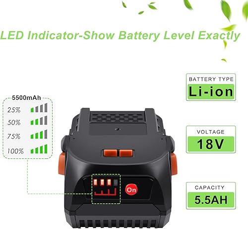 Tecmana 18V 6,0Ah Batterie pour AEG BS 18G, L1815R, L1830R, L1850R - Nail Gallerys