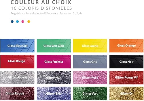 Boule de Noël Personnalisable - Déco de Noel avec Prénom Personnalisé - 16 Couleurs Disponibles - (Modèle Flocon, Glitter Or) - Nail Gallerys