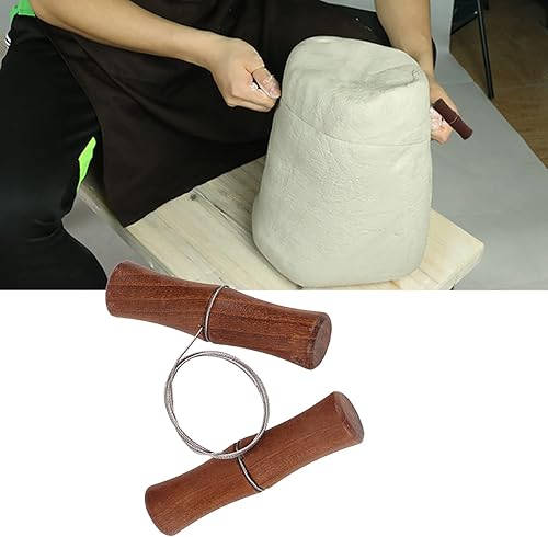 59CM Acier Inoxydable Argile Fil de Coupe, Fil de Coupe pour Argile Art Argile Sculpture Outil Fromage pâte à Modeler pâte Coupe poterie Outil - Nail Gallerys