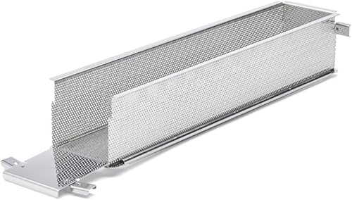 De Buyer - Moule rectangulaire GEOFORME dépliable à charnières en inox perforé - 48 x 9 x 8,5 cm -, Gris - Nail Gallerys