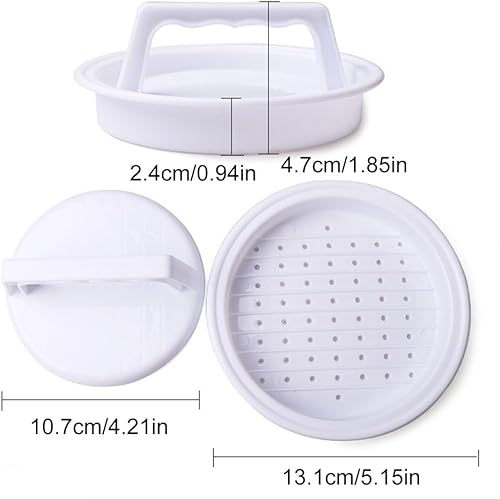 Fiorky Presse à hamburger, accessoire de grillade, presse à hamburger, presse à hamburger, outil de cuisine, grill à viande, barbecue, moule à hamburger pour barbecue en plein air,pâtisserie - Nail Gallerys