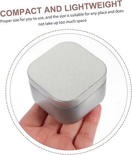 NUOBESTY Couvercles De Boîtes À Bougies Carrées En Fer Blanc Robuste Pour Le Stockage Des Bougies - Nail Gallerys