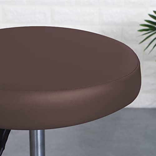 ping bu Lot de 2 housses de tabouret rondes imperméables en polyuréthane - Housses de chaise élastiques lavables pour tabouret de bar - Pour la maison et la cuisine - 38 cm - Bleu clair - Nail Gallerys