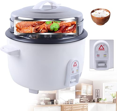 oUyOo Cuiseur À Riz Commercial Cuiseur Vapeur 13L Multi Cuiseur Cuiseur À Riz Électrique Antiadhésif Réchauffeur De Riz avec Cuiseur Vapeur 220 V - Nail Gallerys
