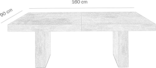 Fashion Commerce FC1637 Table en Bois, 180 x 100 cm - Nail Gallerys