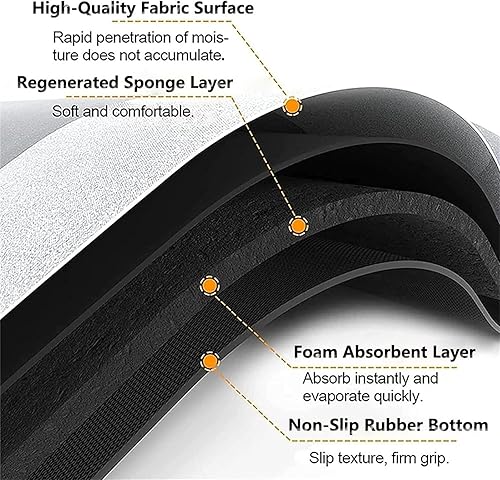 Highdi Absorbant Diatomite Tapis Cuisine, Design Moderne Tapis Cuisine Devant Evier Séchage Rapide, Tapis Cuisine Antidérapant, Lavable Tapis de Cuisine, pour Cuisine, Salon (60x150cm,Abstrait) - Nail Gallerys