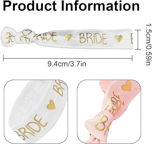 XPEX 10 pièces bracelet evjf Bracelet de Bride,jeu evjf Bracelets de Team Bride, Party Decoration,Bracelets e Mariage Déguisement Enterrement Vie Jeune Fille Accessoires,Bridal Shower - Nail Gallerys