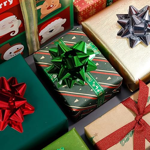 UAMLVCN Lot de 20 nœuds décoratifs multicolores pour cadeaux de Noël, emballages cadeaux, anniversaires, fêtes, fêtes - 2,5 cm - Nail Gallerys