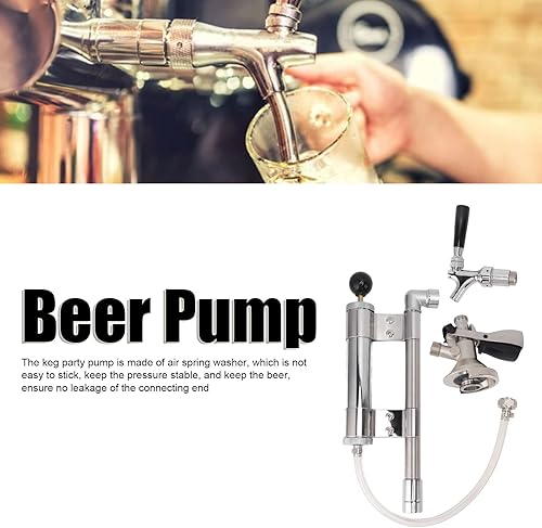 8in Bière Pompe À Main En Acier Inoxydable Type A Bière Pompe pour Intérieur Extérieur Pique-Nique Partie Camping Excellent Accessoire De Fête - Nail Gallerys