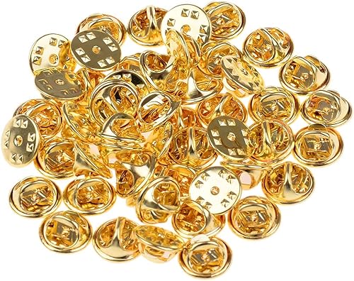 LUKUPONE – Lot de 50 attaches papillons de remplacement en laiton pour pin’s et badges - Nail Gallerys