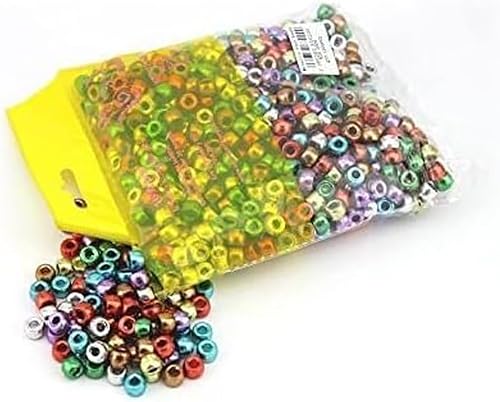 arkCRAFT Lot de 1000 perles poney 4 en 1 (6 mm x 9 mm) - Nail Gallerys