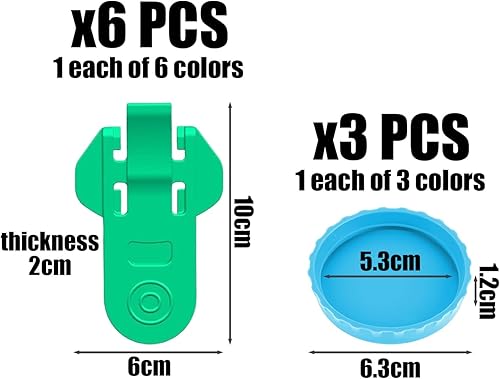 Lot de 6 ouvre-boîtes, 3 couvercles, couvercles de canettes de cola, ouvre-boîte de bière colorés, ouvre-boîte avec languette de déchirure, accessoires pour ouvre-canettes, outils auxiliaires pour - Nail Gallerys