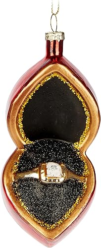 BRUBAKER Boule de Noël en Verre - Travail Manuel Beaucoup de Motifs Amusants - Décorations de Noël - Personnages Drôle Pendentifs - Cornichon - Nail Gallerys