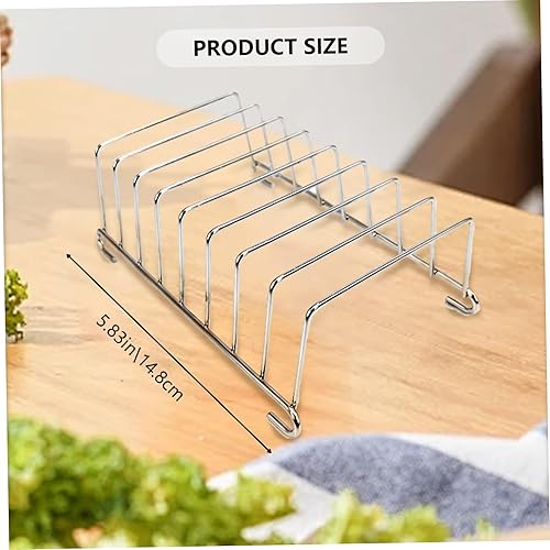 8 Fentes Slice Toast Rack, Porte-Pain en Acier en Acier Inoxydable, Porte-Pain rectangulaire de 5,8 Pouces, Porte-Toast réutilisable pour la Cuisine de Restauration - Nail Gallerys