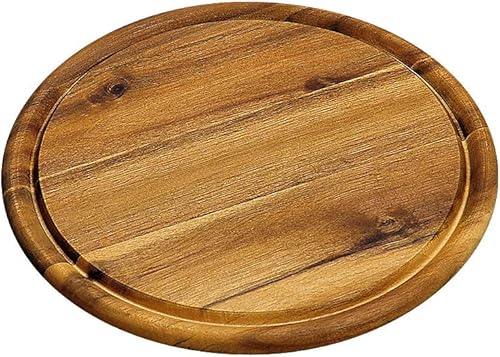 KESPER 28442 Lot de 10 assiettes à viande Ø 25 cm en bois d'acacia certifié FSC® - Nail Gallerys