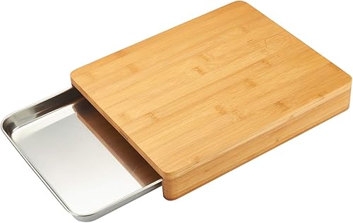 LAGUIOLE - Planche à Découper avec Tiroir de Stockage Inox - Nail Gallerys