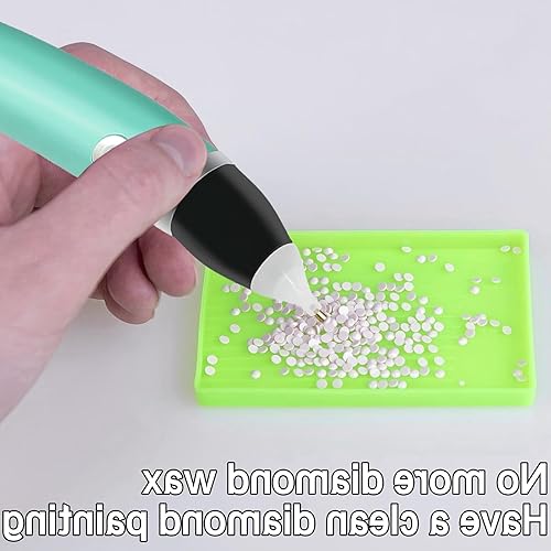 Stylos d'art gemmes, Stylo à Forage d'art Rechargeable, Stylo de Peinture en Diamant électrique sans Fil, Accessoires d'art en Diamant, 3 Modes d'aspiration réglables Outil d'artisanat - Nail Gallerys