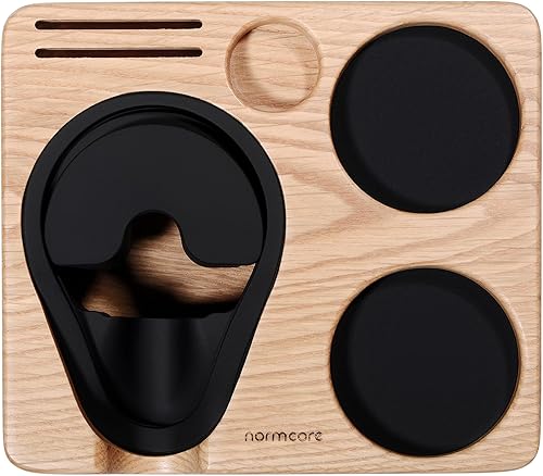 Normcore Station de tamper 58 mm en bois de chêne, pour porte-filtre, station de tampon 58 mm 54 mm, station de tamping pour barista, cuisine domestique, accessoires barista - Nail Gallerys