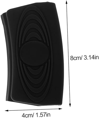 Gatuida 2 Pièces support de bol anti-brûlure multi-usages amovible silicium couvertures de poignée de pot support de poignée en silicone poignées de poignée de pot Gel de silice Noir - Nail Gallerys