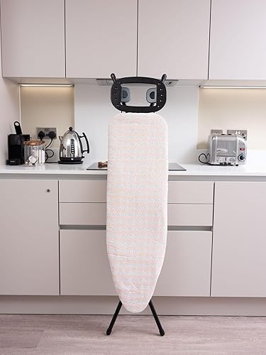 Addis Grande Housse de Rechange pour Planche à Repasser avec Cordon de Serrage Parfait, Convient jusqu'à 123 x 39 cm avec Motif forêt Verte, Coton - Nail Gallerys