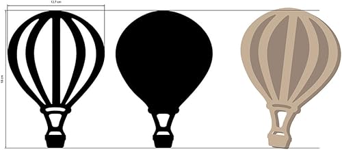 Stamperia - Crafty Shapes for Scrapbooks, Albums, Cards, Bullet Journals and More, Decorate with Papers and Paint, Perfect for Hobbies, Crafts, and Gifting (Timeless, Air Balloon) - Nail Gallerys