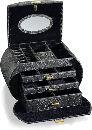 Designhütte Boîte à bijoux Lisa XXL Noir - Nail Gallerys