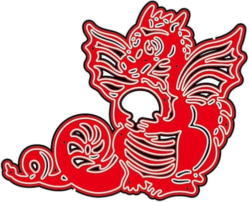 Dragon Metal Cutting Dies Pochoir Die Die Cut Scrapbooking Album Carte en Papier Modèle Refoulement Moule Moule Decoration - Nail Gallerys