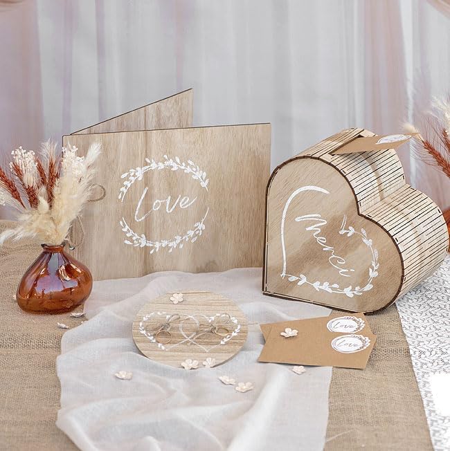 Générique - URNE Bois C UR Mariage 24X24X15CM Nature - Nail Gallerys