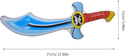 2 Pièces de couteau pirate gonflable fête des d'Halloween mousse faire la fête jouets gonflables accessoire d'épée de cosplay de scène PVC - Nail Gallerys
