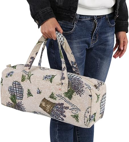 Caredy Sac De Rangement, Aiguilles à Tricoter Artisanales Naturelles pour La Maison Sac De Rangement pour Tricoter des Aiguilles à Coudre(Violet) - Nail Gallerys
