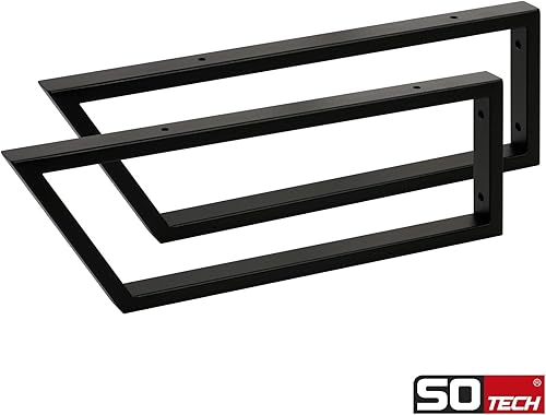 SOTECH Console de lavabo WK500 mm acier inox brossé Support de lavabo design Console murale stable Support de console pour vasque à poser - Nail Gallerys