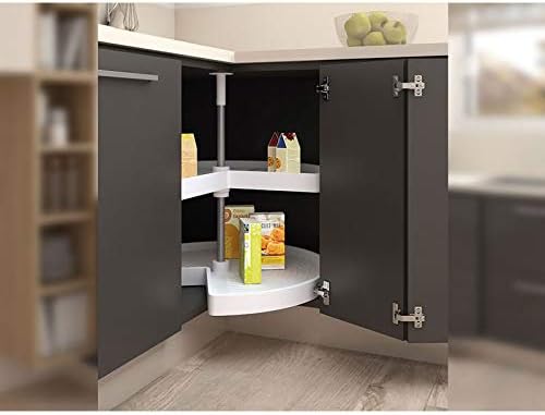 Tourniquet 3/4 de rond - Charge par plateau : 20 kg - Pour caisson : 900 x 900 mm - Décor : Blanc - Diamètre : 810 mm - Matériau : Plastique - Hauteur mini : 655 mm - Hauteur maxi : 710 mm - ITAR - Nail Gallerys