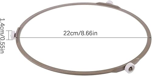 1 anneau de support pour micro-ondes - Plateau tournant - Pour plateau en verre - Marron - 22 cm - Nail Gallerys