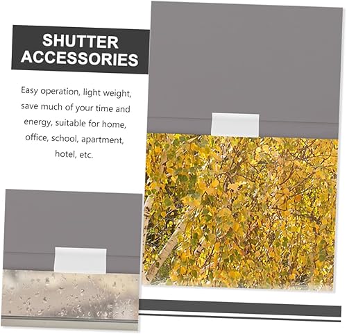 HEATSHAKING 4pièces Tirage pour Stores Enrouleurs Accessoires De Fixation Souples pour Rideaux Compatibles avec Stores sans Cordon Couleur Blanche - Nail Gallerys